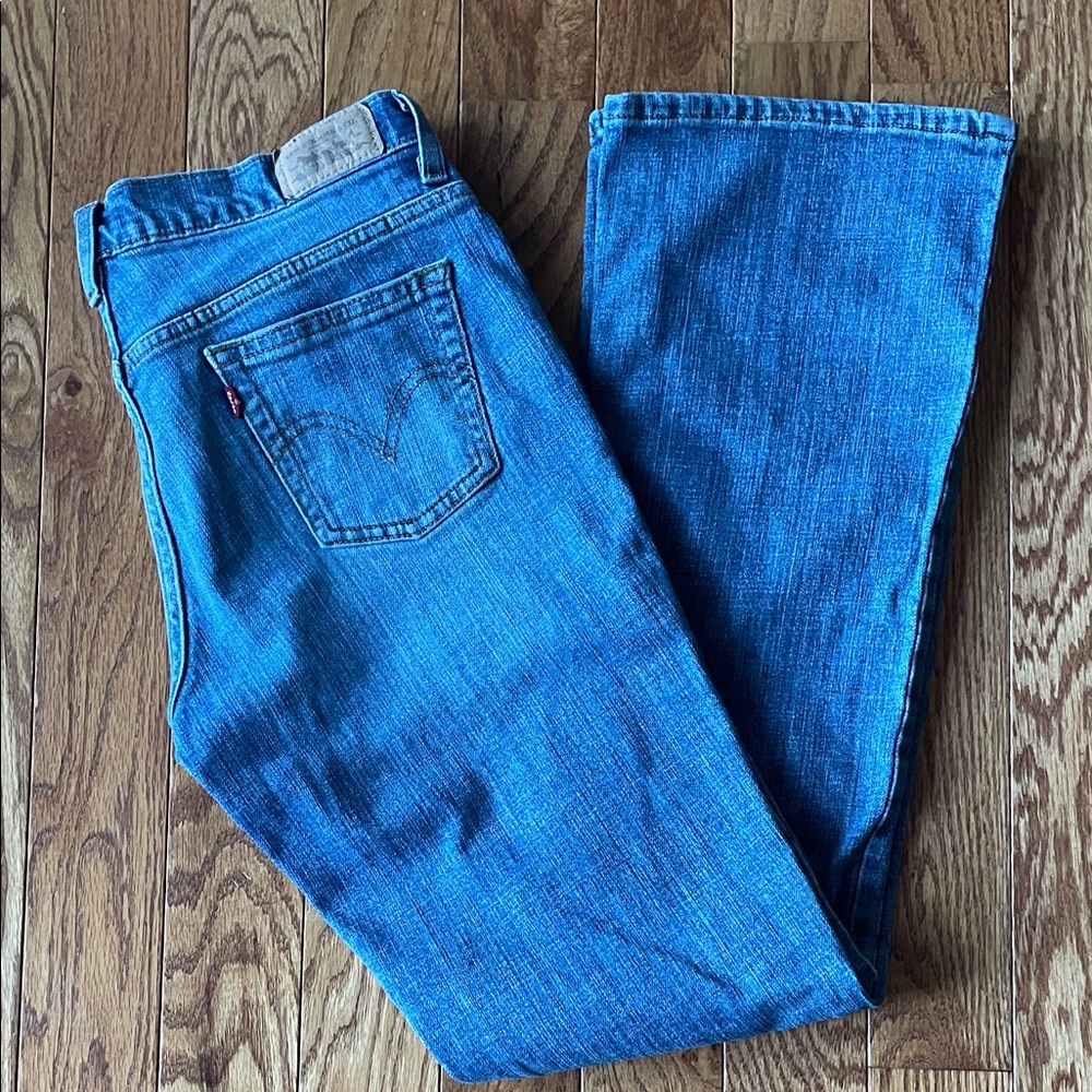 Ladies Levi's 515 Boot-cut Blue Jeans